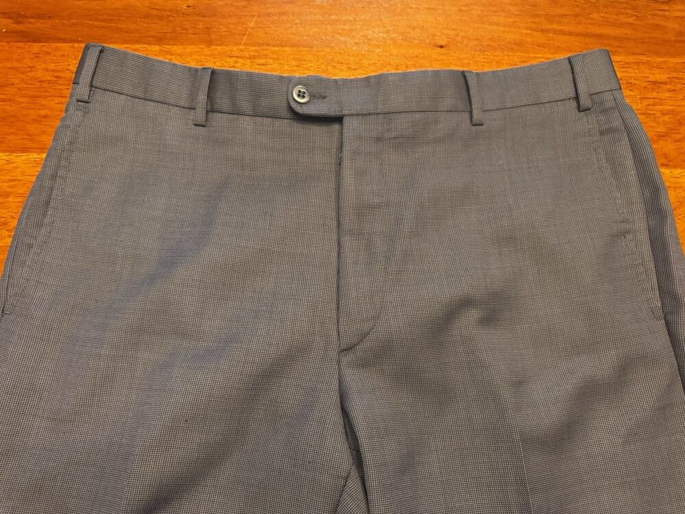 Zanella Dress Pants Wool Dark Gray 38 Nordstrom Made In Italy Flat Front